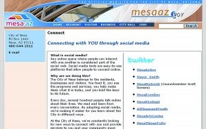 Mesa all a Twitter with use of social media 