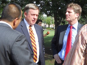 ASU president Michael Crow, Phoenix mayor Greg Stanton