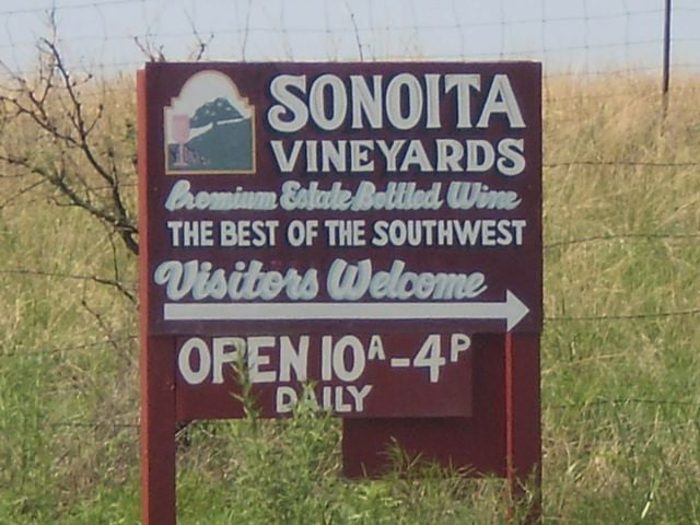 Sonoita Winery Sign