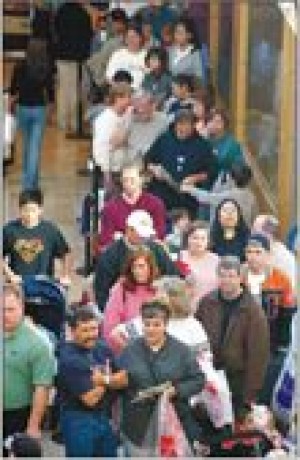 Ready, set, shop; E.V. malls packed 