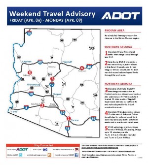 Weekend Freeway Map ADOT