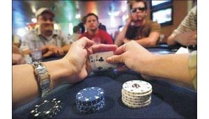E.V. amateurs play Texas Hold’em as much for the chance to socialize as for the competition 