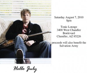 Hello July plays benefit concert at Tonic Lounge
