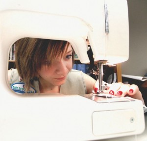 Girl Scouts make dresses for Swaziland