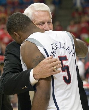 Olson makes appearance at final home game to honor seniors 