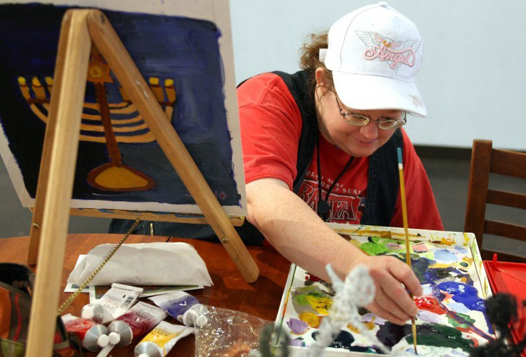 Artist at work