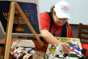 Artist at work