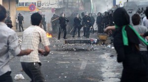 Iranian police use force to break up protest 