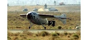 Rocket plane soars out of Earth's atmosphere 