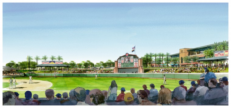 Cubs Outfield View