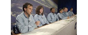 Profiles of Space shuttle Columbia crew members 