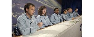 Profiles of Space shuttle Columbia crew members 
