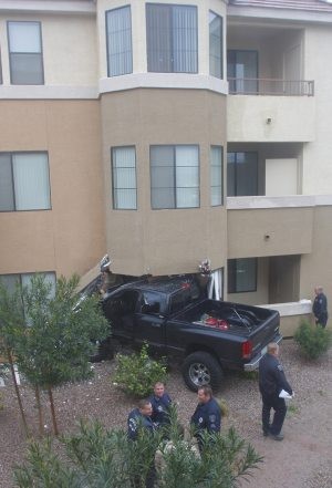Truck crashes into Gilbert apartment 