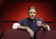Jon Stewart flexes his funny bone fast as host of the Academy Awards 