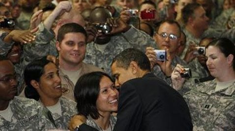 Obama in Baghdad, tells troops Iraq must take over 