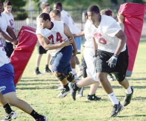 Mountain Pointe offensive line