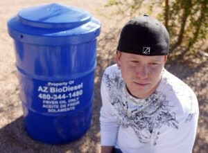 Cooking grease drop-off drive in Gilbert 