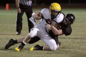 Late interception pushes Liberty past Peoria 