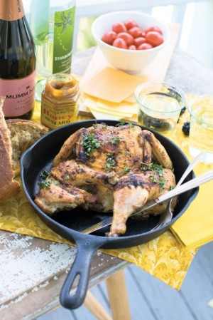 Cast iron skillet roasted chicken