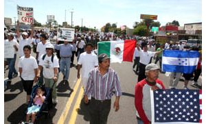 Thousands protest immigration reform plans 