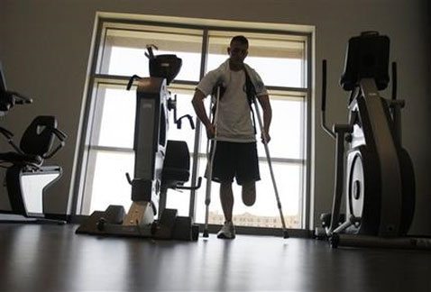 Wounded troops recover as coverage wanes 