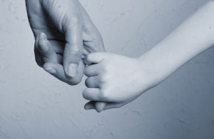 Holding hands