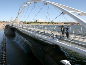 Pedestrian Bridge Open