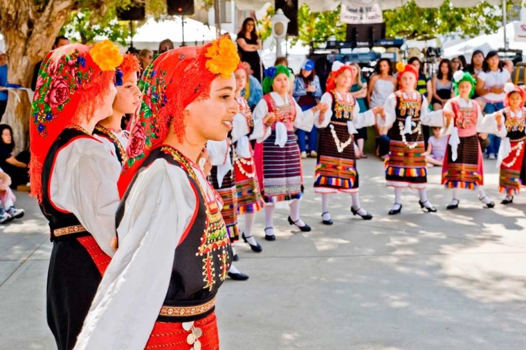 Greek festival dancers