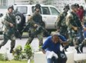 U.S. positions troops near turbulent Liberia 