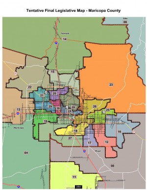Maricopa County Legislative Redistricting Map