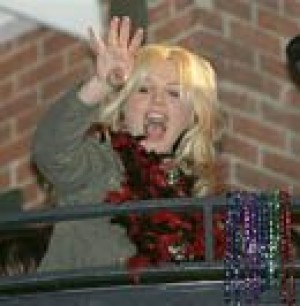 Britney Spears celebrates Mardi Gras 