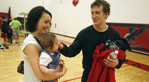 Standout prep wrestler is married father 