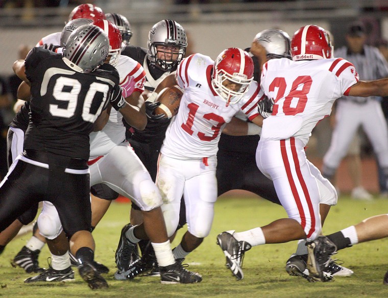 High school football week 9. 