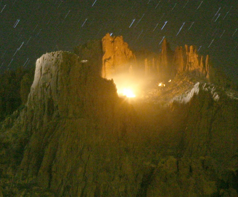 Plane Crash into Superstition Mountains