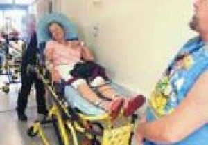 Ambulances stalled at emergency rooms 