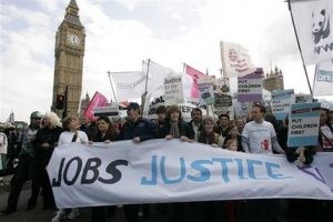 European protesters march in G20 rallies 