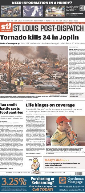 Billings Gazette and St. Louis Post-Dispatch named to Newseum&#39;s Top Ten Front Pages ...