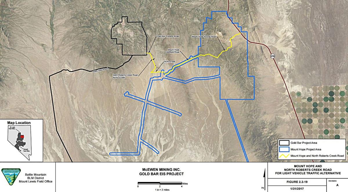 BLM asks public to comment on proposed gold mine in Eureka County