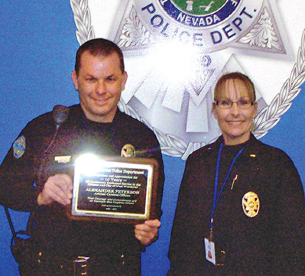 West Wendover acting police chief honors officer for 10 years of service