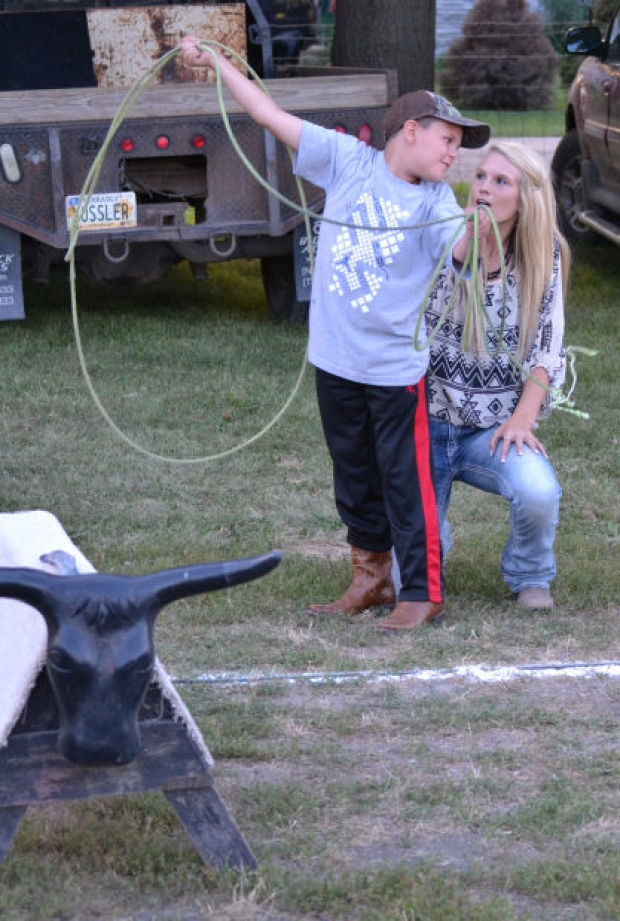 Dummy roping ropes in future rodeo competitors