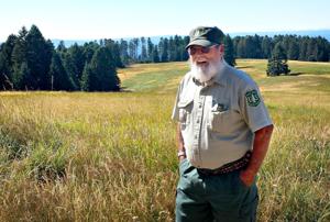 Forest ranger Bob Brant keeps a close watch over Marys Peak
