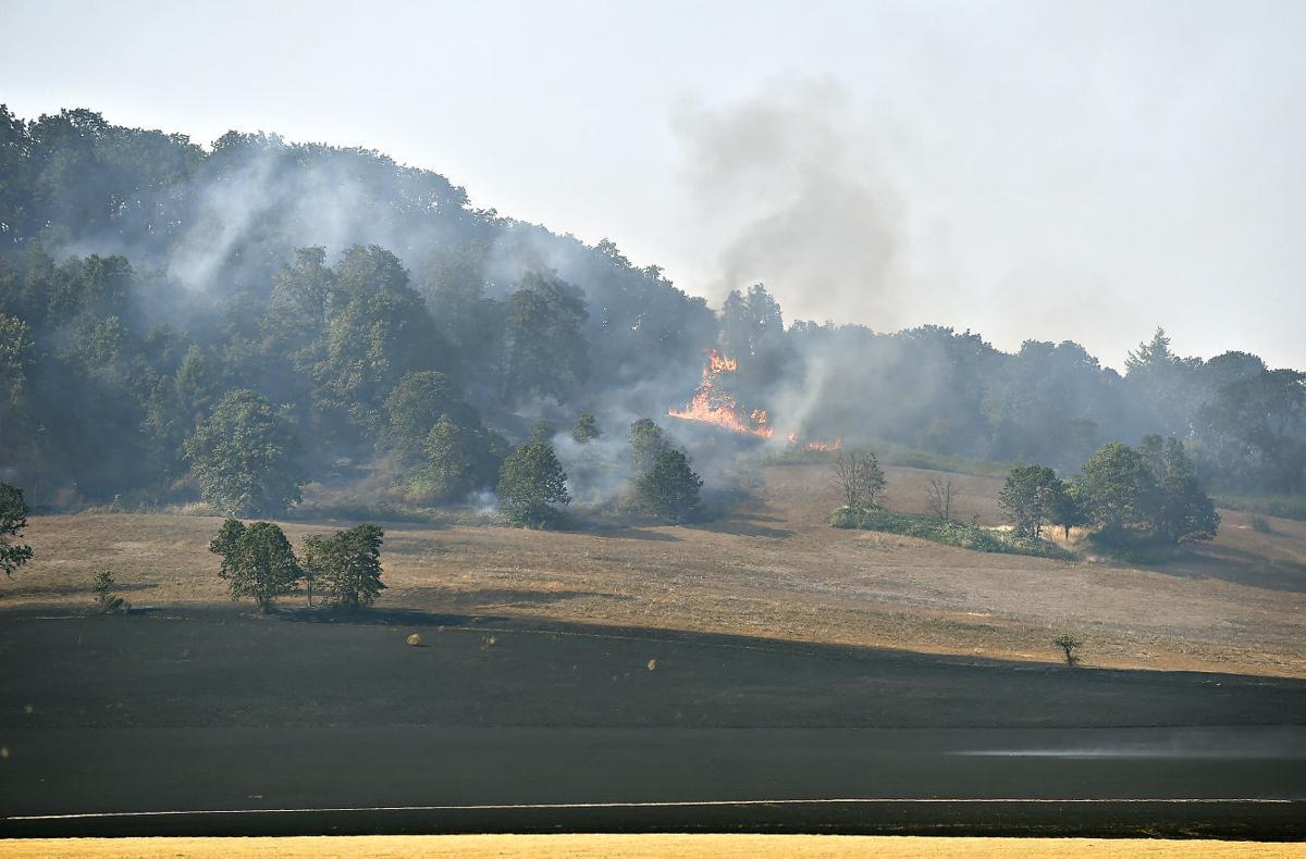 Firefighters battle blaze at Finley Wildlife Refuge Local