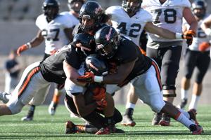OSU football: Seth Collins shows off receiving skills at first scrimmage