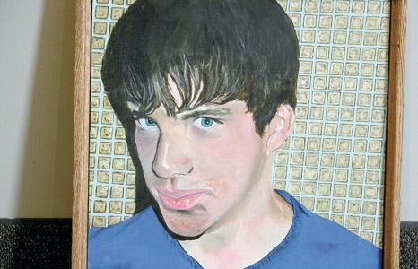 &quot;Richard&quot; (acrylic) by Kris Erdman, grade 12, Belmond-Klemme High School. - 1357866b-d496-5f23-a54d-2bf79cadf978.image