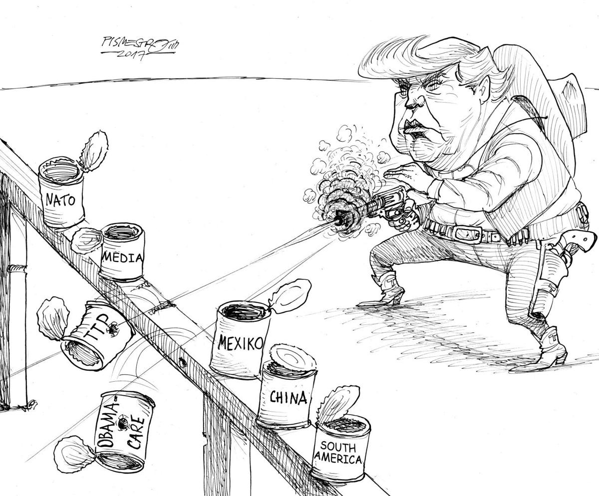 Political cartoons: Tweets, immigration, 25th Amendment ...