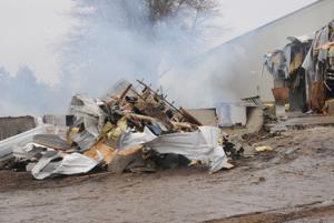 Fire destroys Branstad Farms' office building