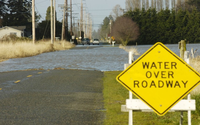 <p>Minor flooding occurred overnight Tuesday into Wednesday on Sam
Bell Road east of Chuckanut Drive due to a swollen Samish
River.</p>
