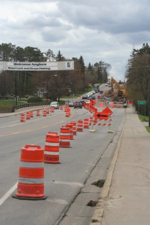 Construction on Pokegama Avenue