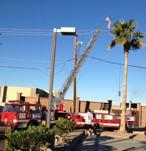 Fire truck ladder mishap knocks out power to 660 local residents