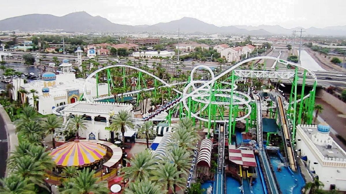 Firefighters rescue 3 people stuck on Phoenix roller coaster Arizona